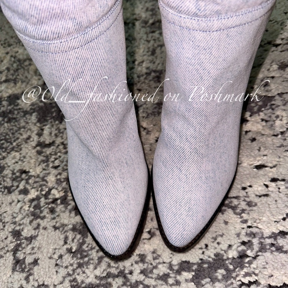ISABEL MARANT Ririo Tall Heeled Denim Boots - Picture 12 of 15